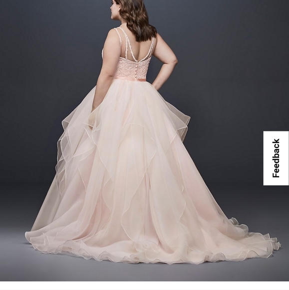 David's Bridal Blush wedding gown - Picture 3 of 7